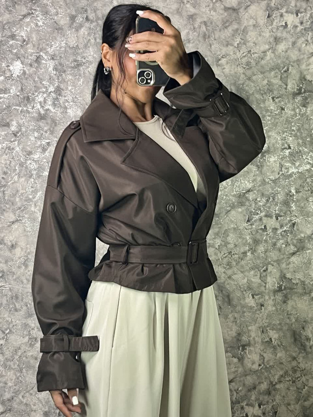 بارانی کوتاه سانتانا کمردار